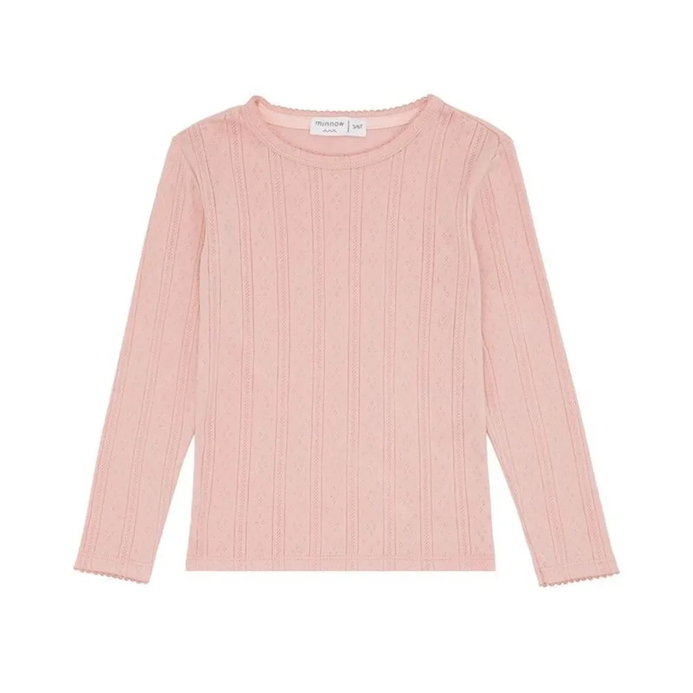 Minnow Girls  Shirt, Pink